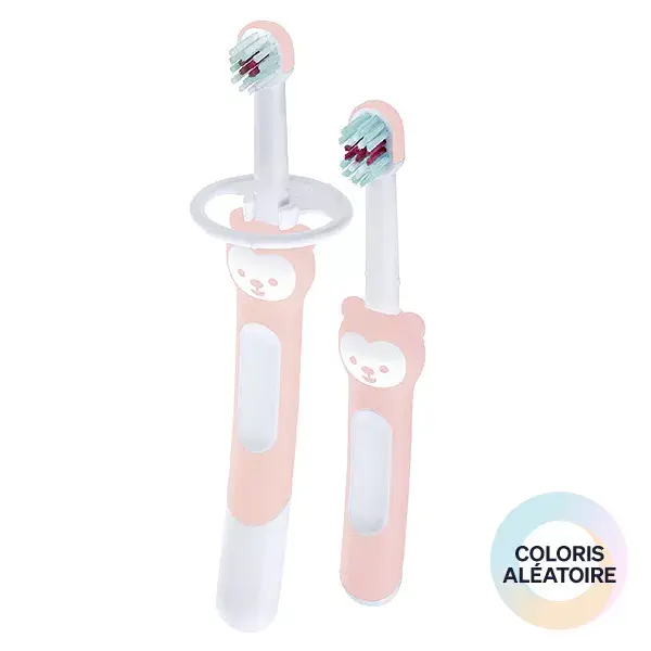 Kit de escovação de dentes MAM – Escova de treinamento + Escova para primeiros dentes