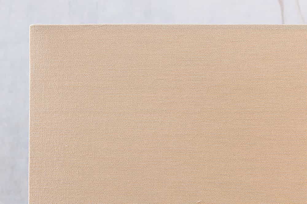 Handgefertigte Tischlampe EUPHORIA 80cm natur Longanholz beige mit Leinenschirm