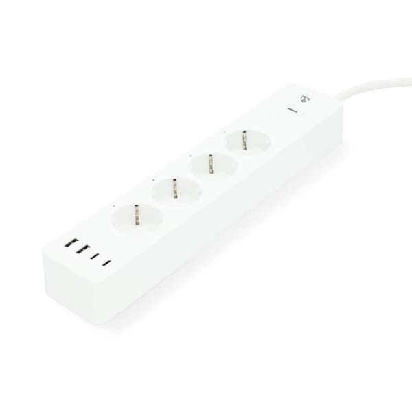 SmartLife Power Strip | Wi-Fi | Hybrid (CEE 7/7) / USB A / USB-C™ | 16 A | 3680 W | 2.00 m | 0 - 55 °C | Android™ / IOS | Hvit