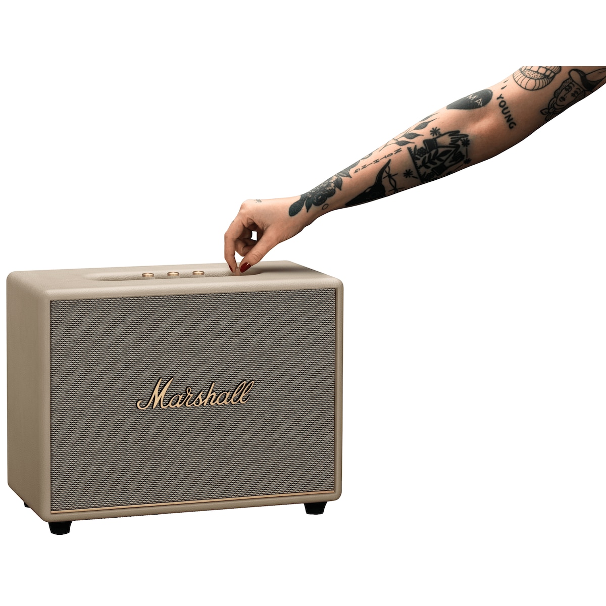 Marshall Woburn III Bluetooth høyttaler (krem)