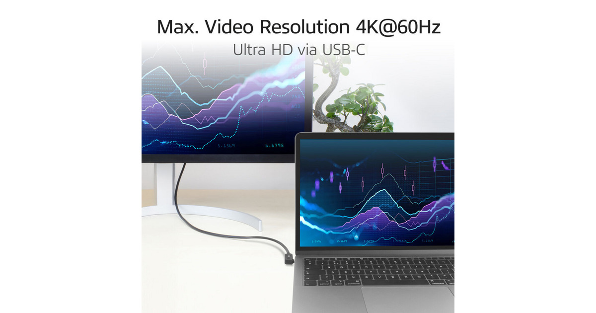 ACT ConnectivityUSB 3.2 USB-C (omhoog/omlaag haaks) naar USB-C (links/rechts haaks) kabel  (Zwart, 10 Gbit/s, 60W, 0,5 meter)