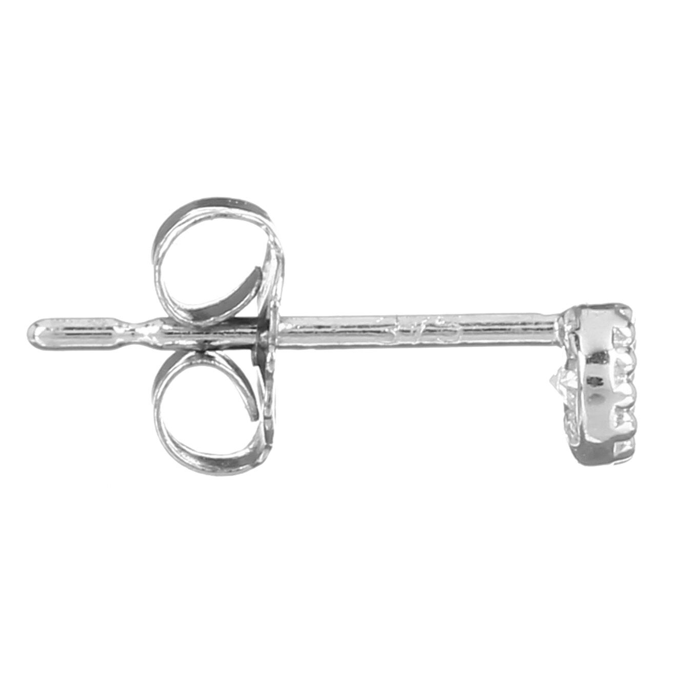 Instant d'Or Boucles d'oreilles Petits Ronds or blanc