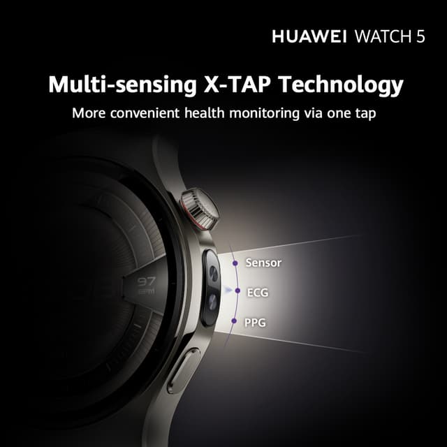 Huawei Watch 5 smartur 46 mm (sort)