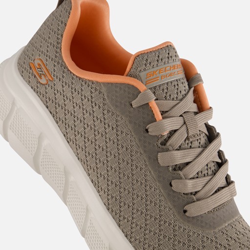Skechers Bobs B Flex Sneakers taupe Textiel