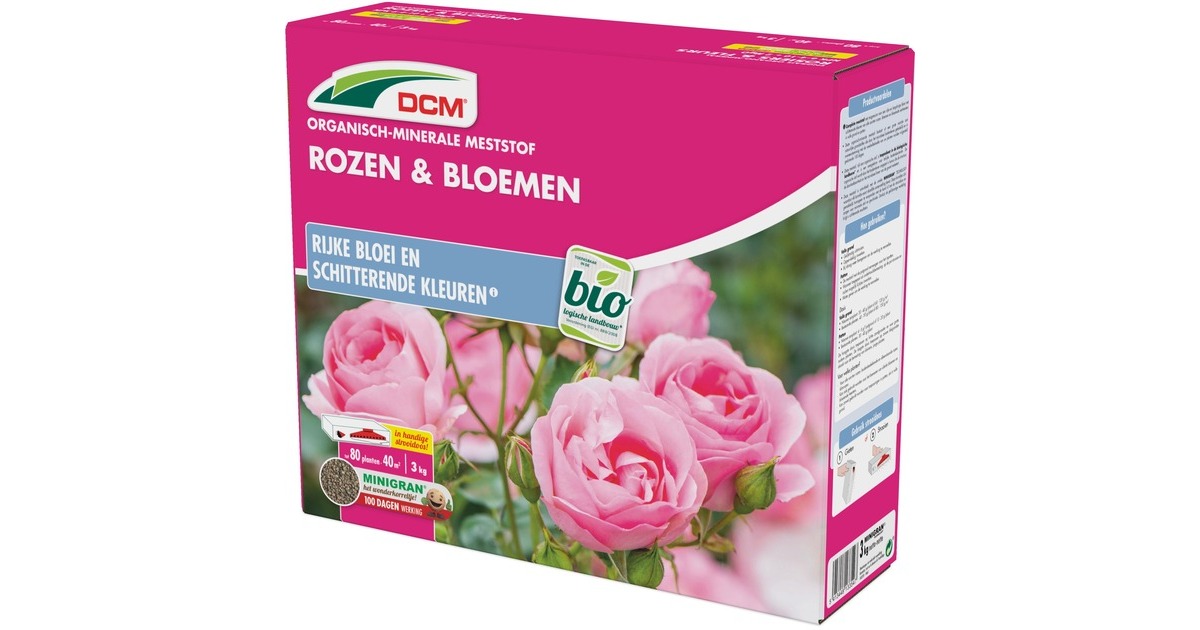 DCMMeststof Rozen & Bloemen 3 kg  (Tot 40 m²)