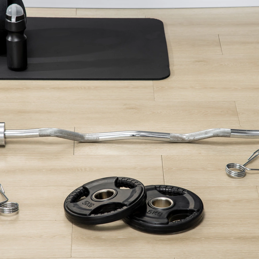 SPORTNOW Hantelscheibe mit 5 cm Bohrung schwarz