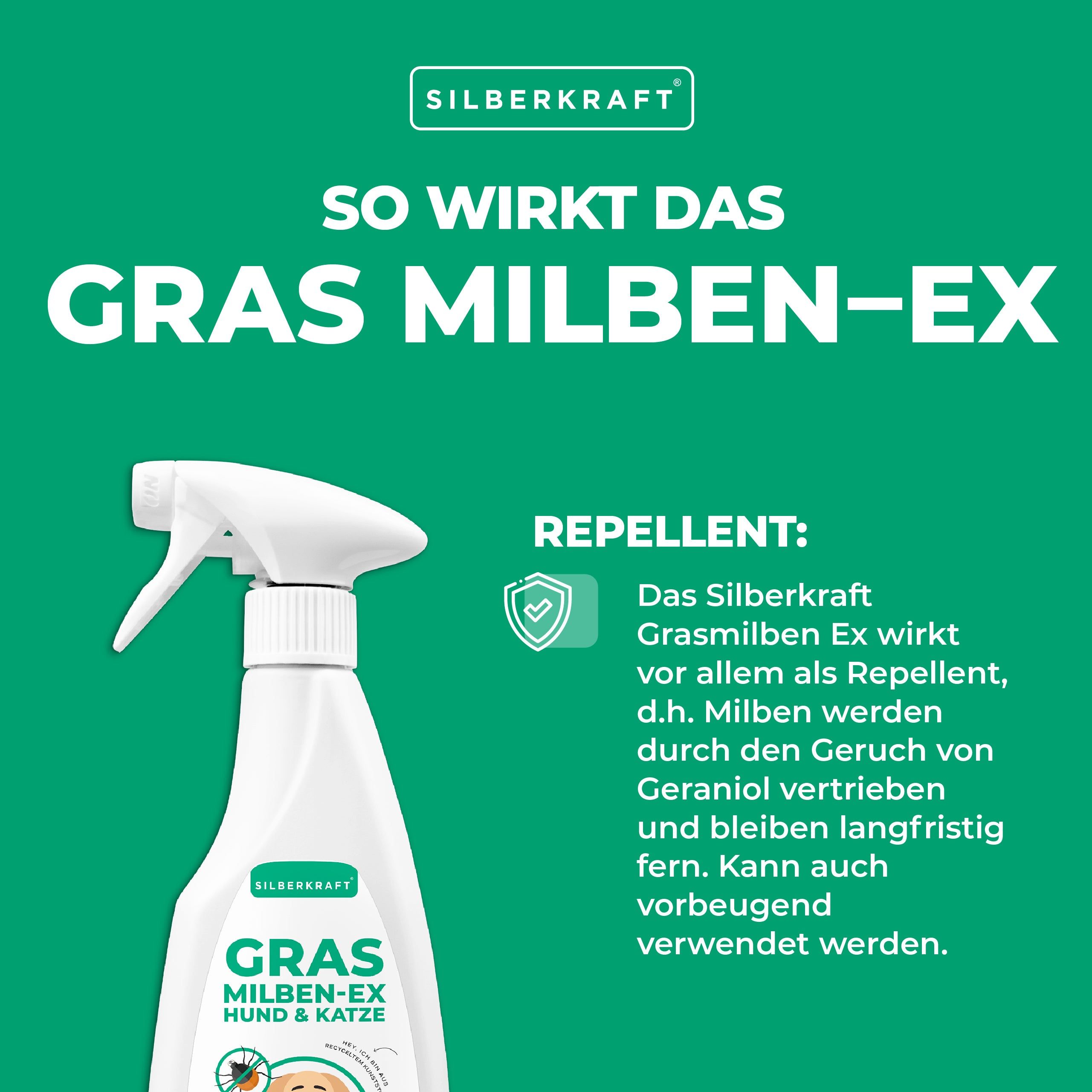 SILBERKRAFT Grasmilben Ex Hund & Katze
