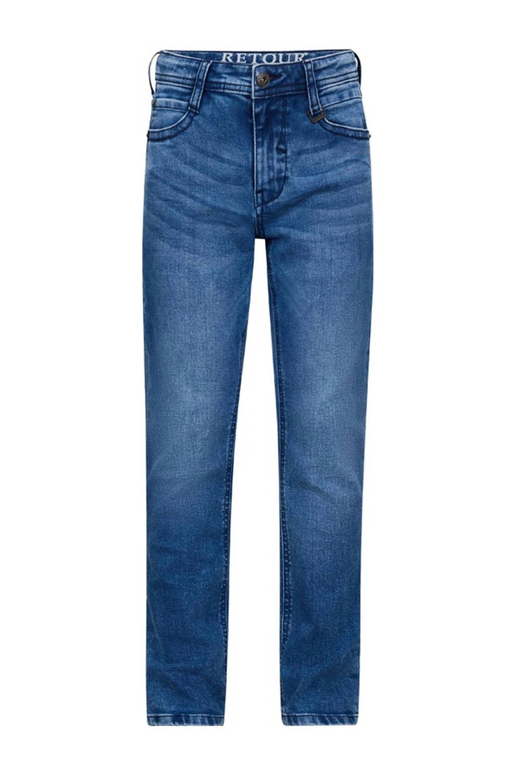Retour Jeans straight leg jeans light blue denim