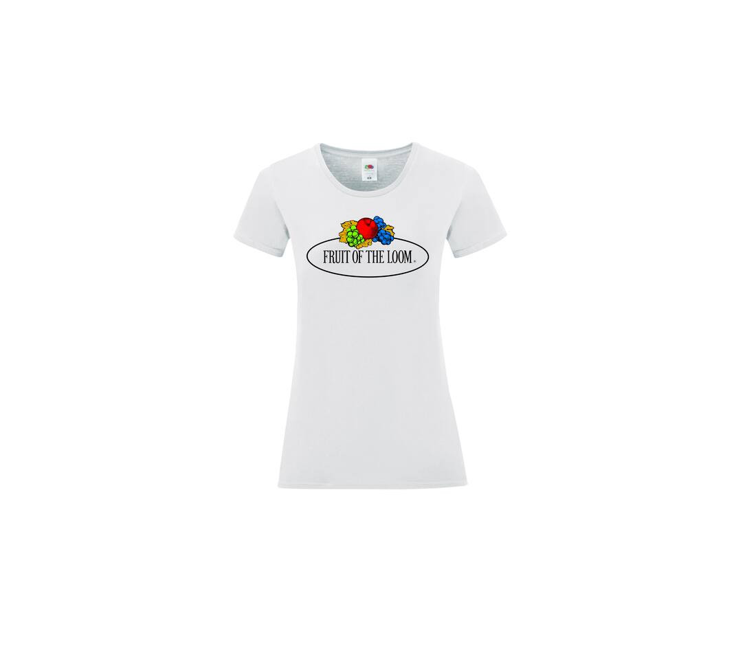 FRUIT OF THE LOOM VINTAGE SCV151 - T-shirt femme logo Fruit of the Loom
