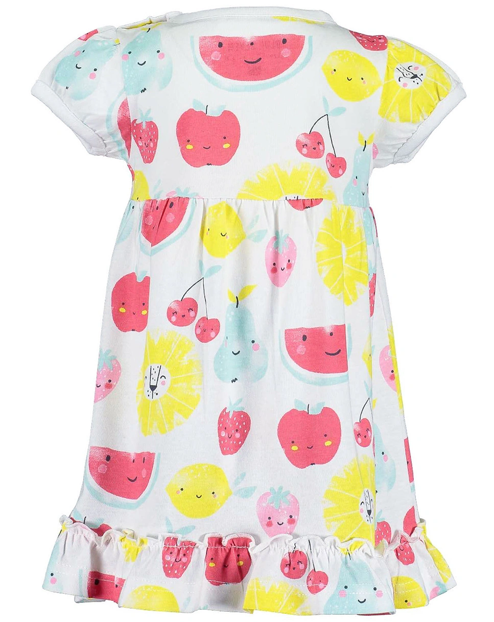 Kurzarmkleid FRUITMANIA in white