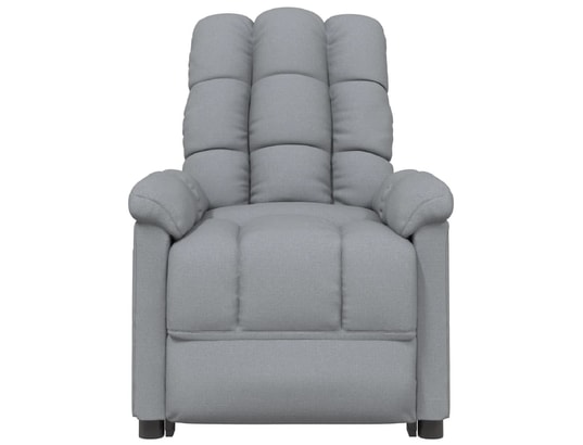 VIDAXL - Fauteuil Relaxation Fauteuil de massage - gris clair - tissu - 74x99x102cm