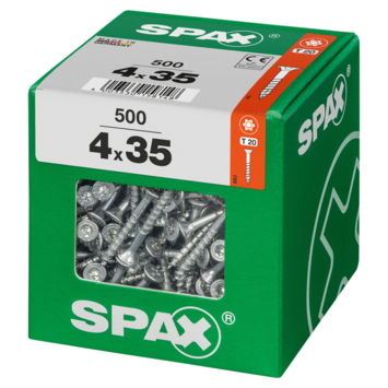 Spax schroef T-Star Plus geel 4x35 mm 500 stuks