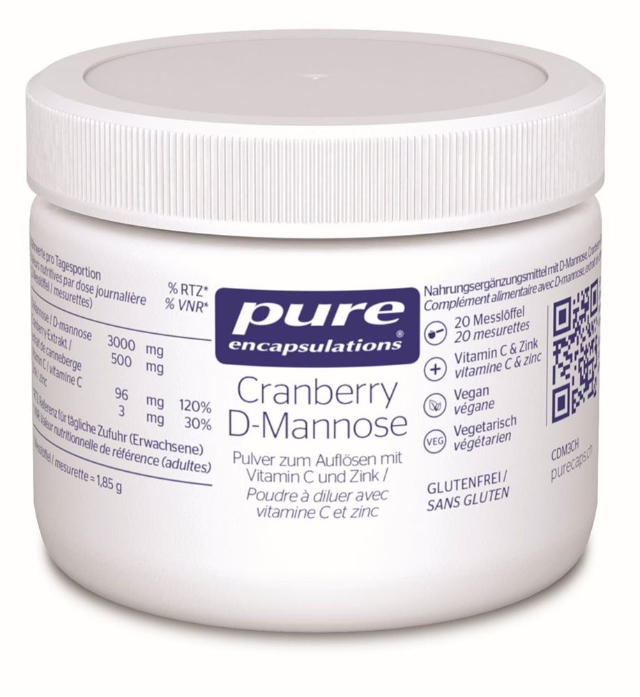 PURE Cranberry D-Mannose Plv Ds 37 g