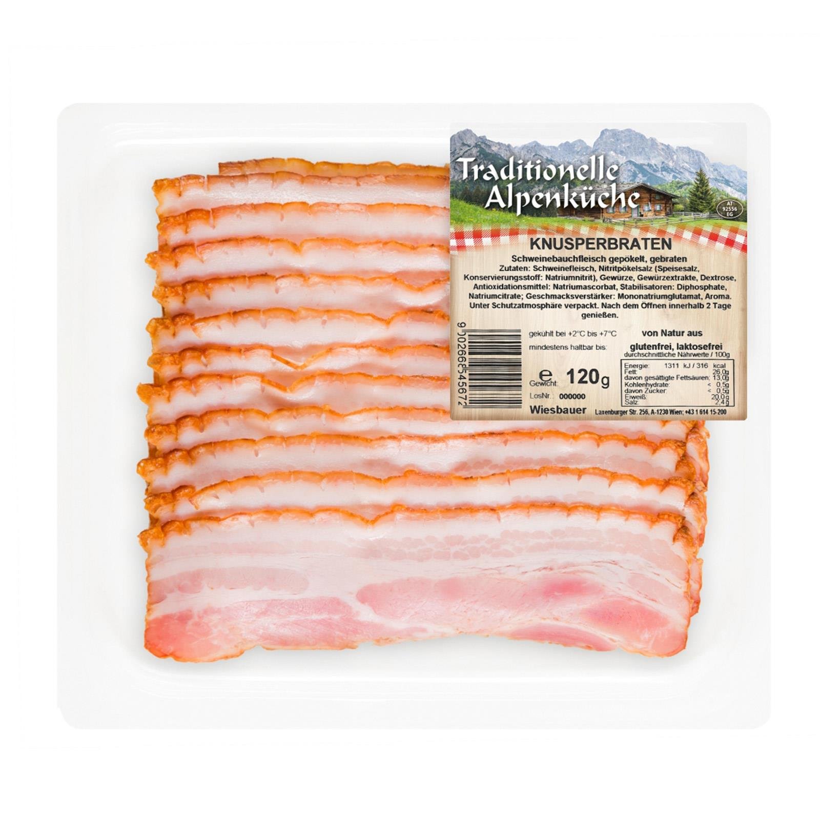 Wiesbauer Knusperbraten geschnitten