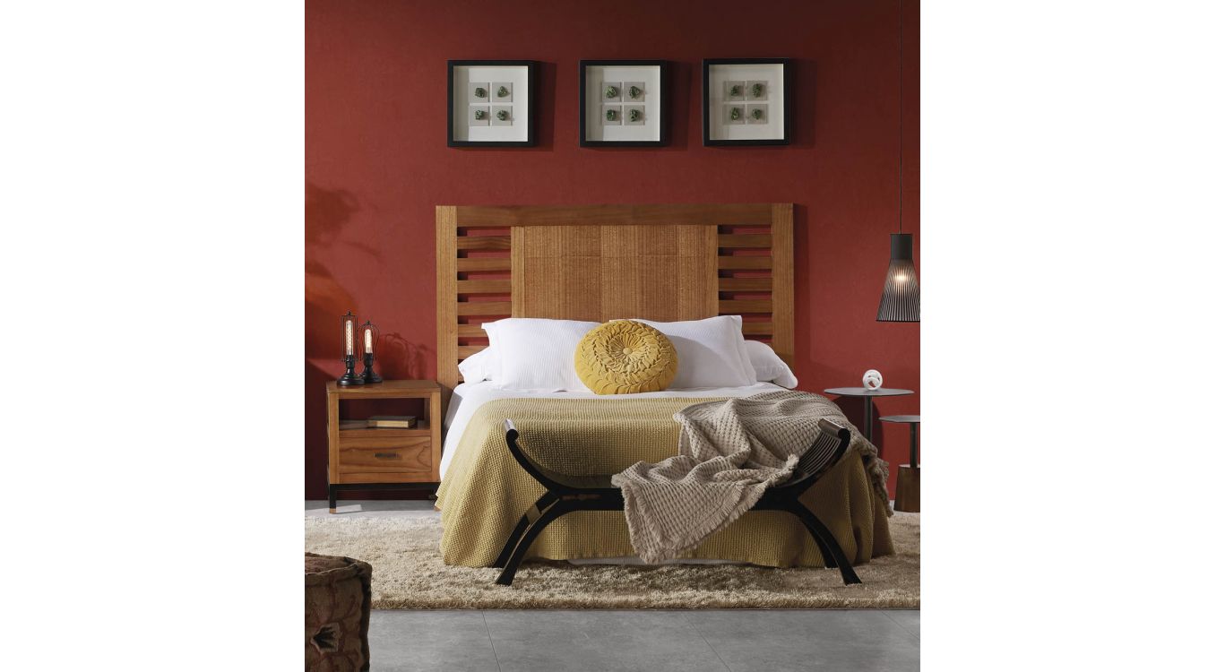 Tête de lit bois marron 165x3x135cm
