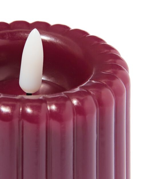 bougie LED bordeaux