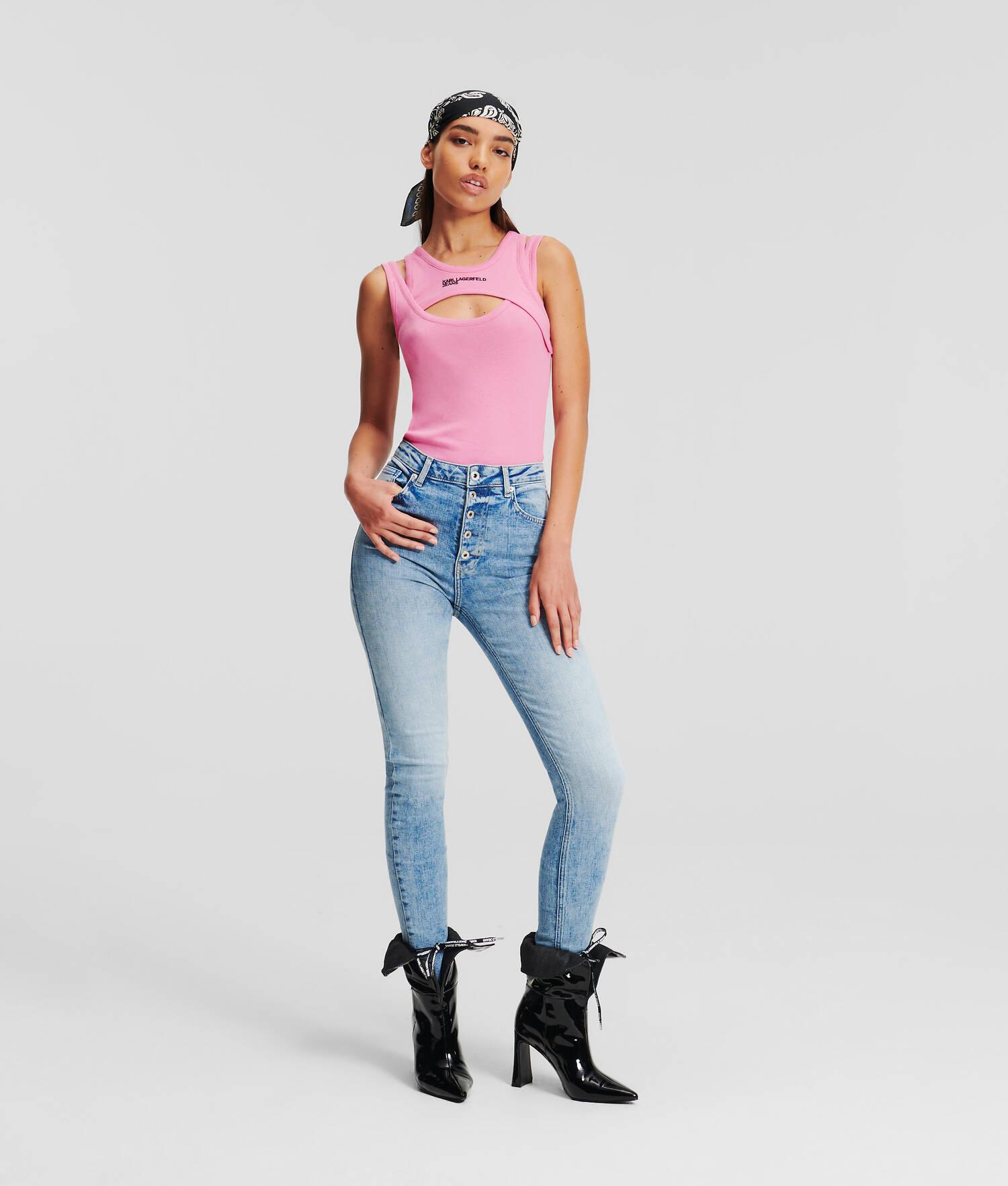 JEAN SKINNY TAILLE HAUTE KLJ