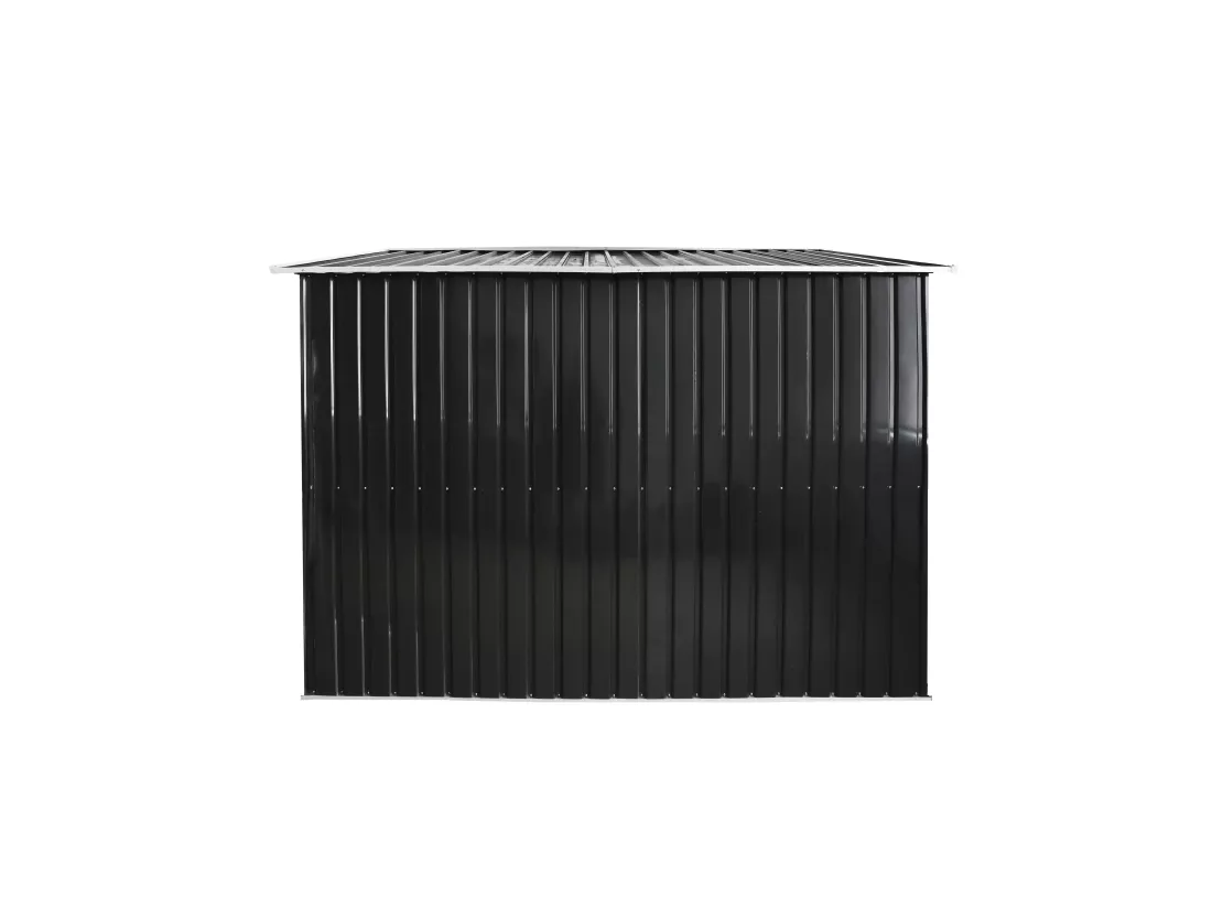 Abri de jardin métal en acier galvanisé gris 8 m² - MANSO