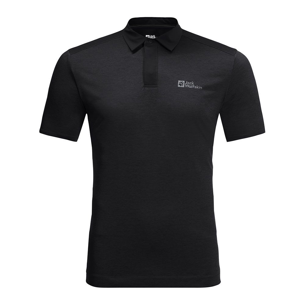 Jack Wolfskin PACK & GO - Polo Homme black
