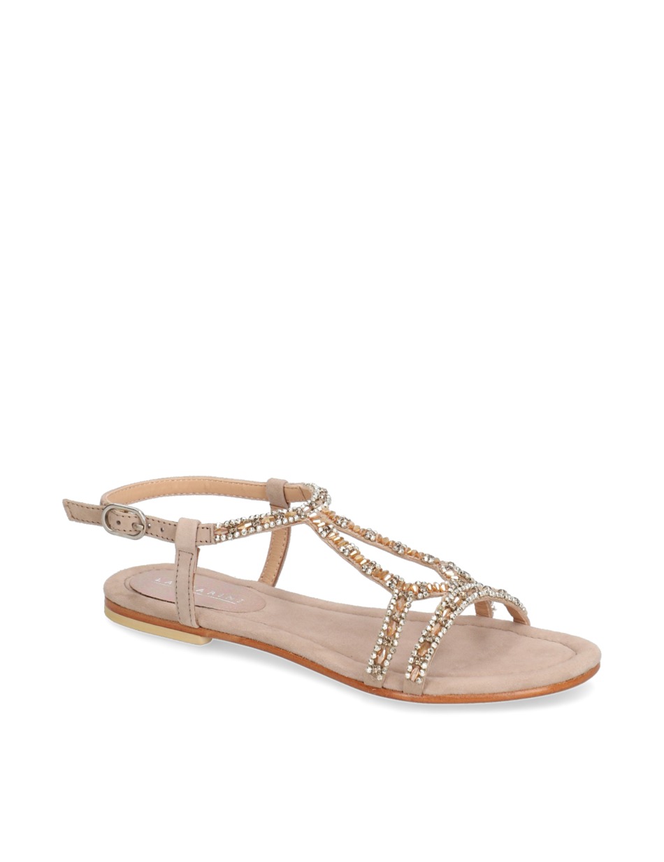 Veloursleder Sandale
