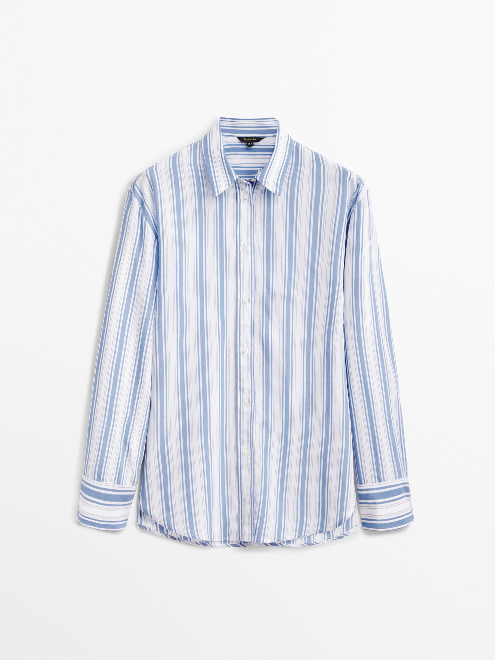 Camisa raias azul claro - AZUL CLARO
