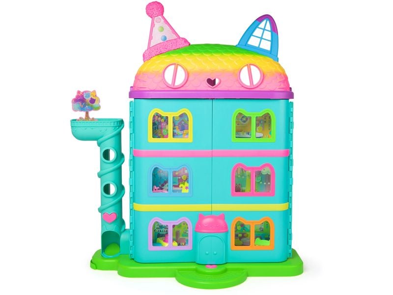Spinmaster Gabby's Dollhouse Purrfect Puppenhaus Celebratio Rainbow-Themed Celebration Dollhouse