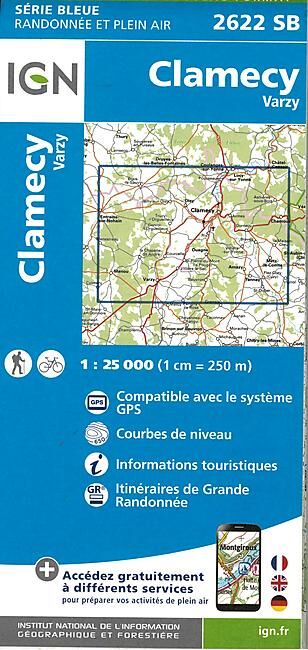IGN - 2622 SB CLAMECY VARZY 1 25 000