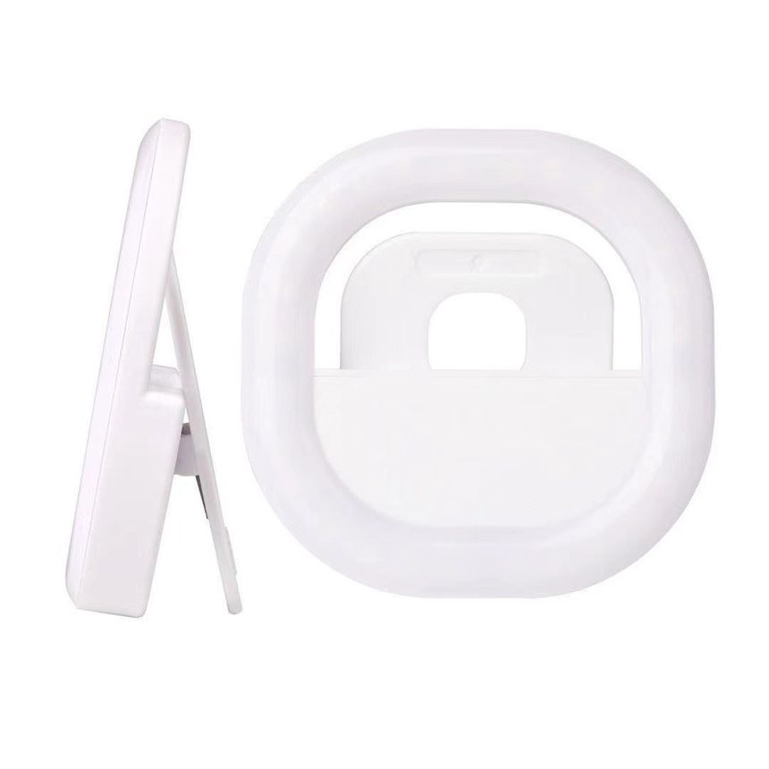 HOMTEC - USB oplaadbare clip-on telefoon LED selfielamp