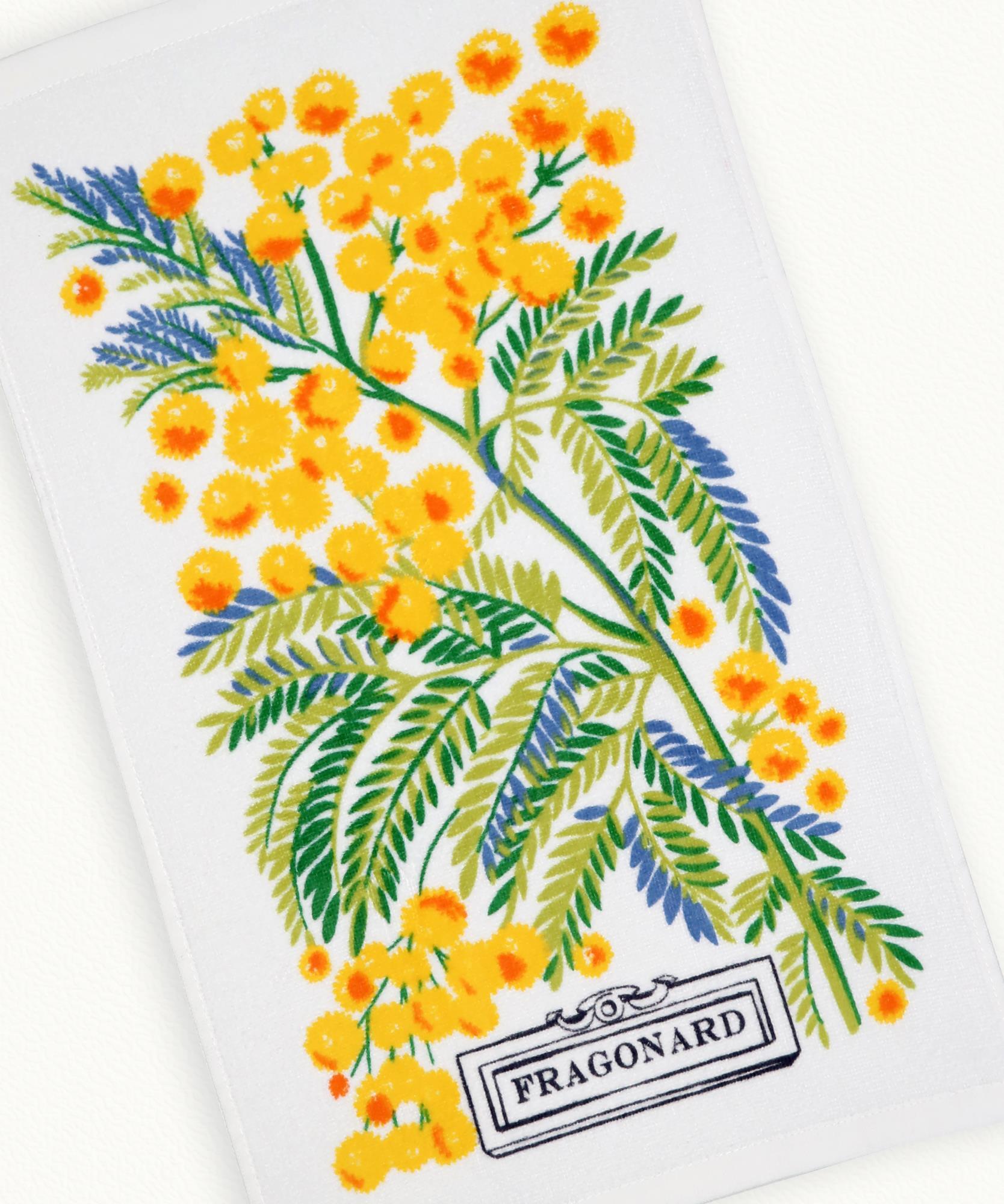 4 Serviettes invités Fleurs du Parfumeur  100% Coton - 30 x 50 cm