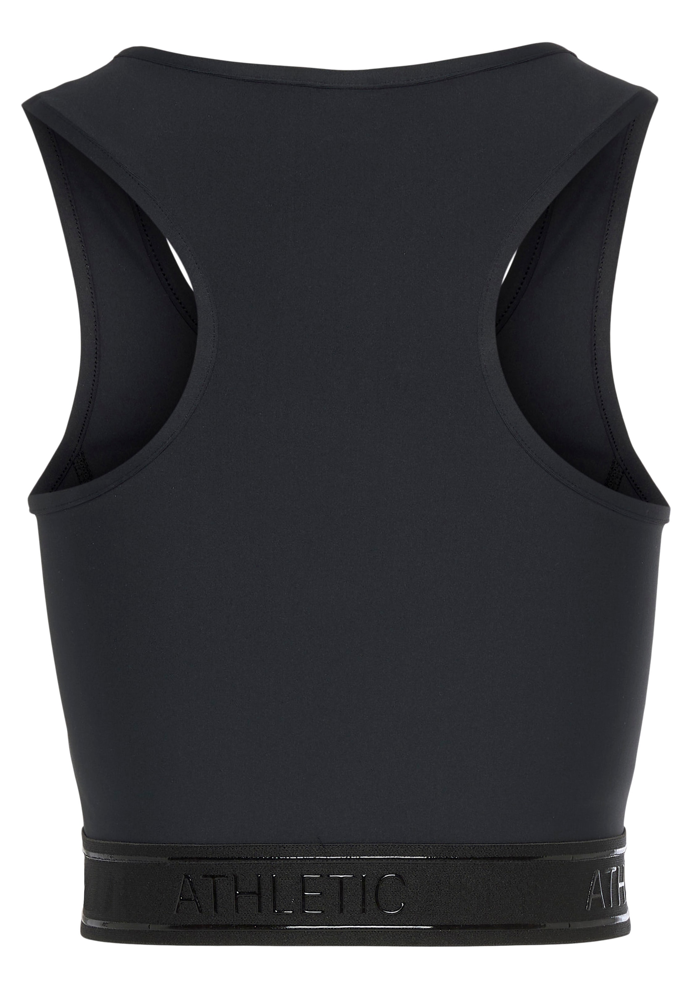 LASCANA ACTIVE Crop-Top , mit Reissverschluss und Ringerrücken