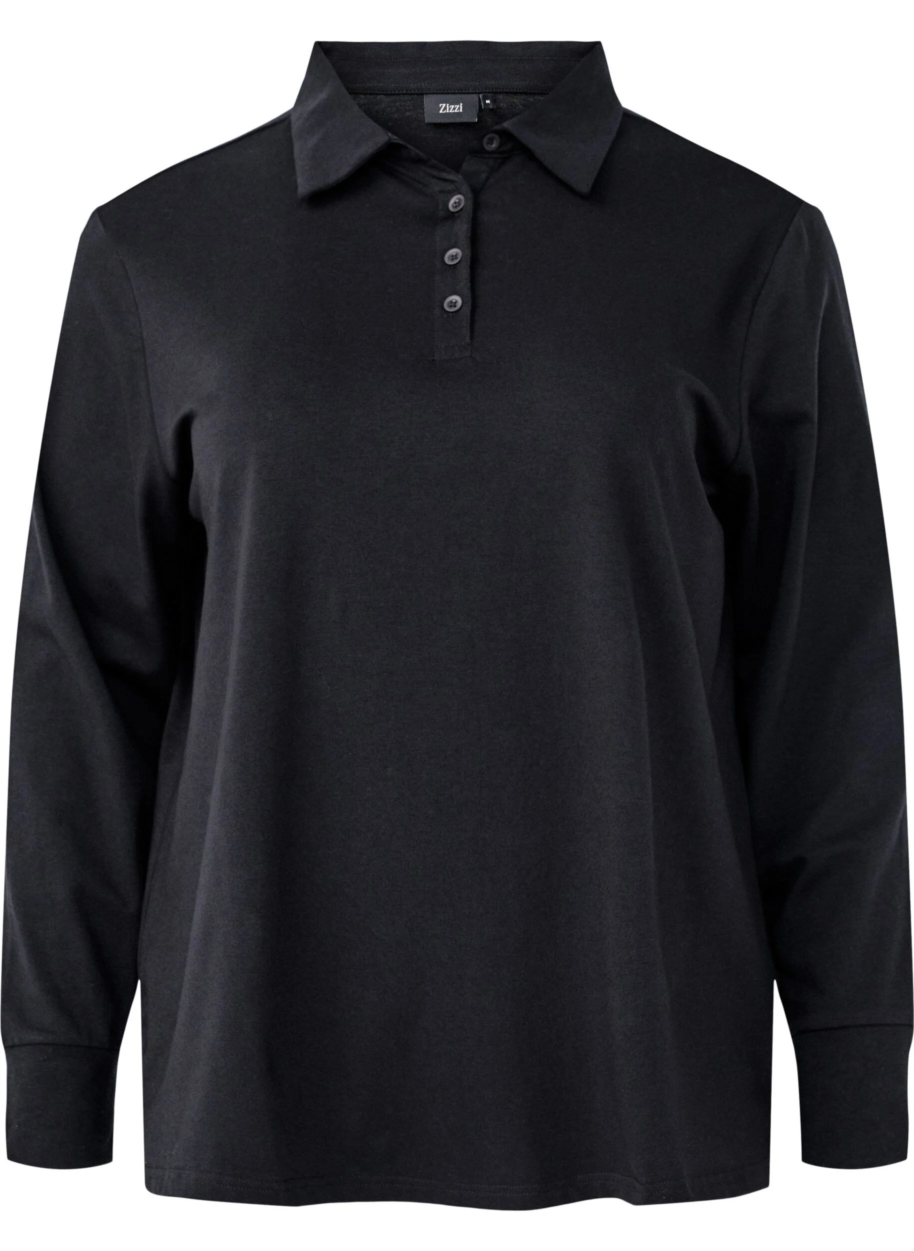 Langærmet poloshirt