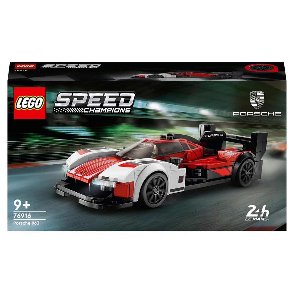 LEGO Speed Champions 76916 Porsche 963 Modellrennwagen Spielzeug