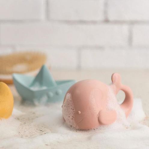 Baleine caoutchouc rose - NATTOU