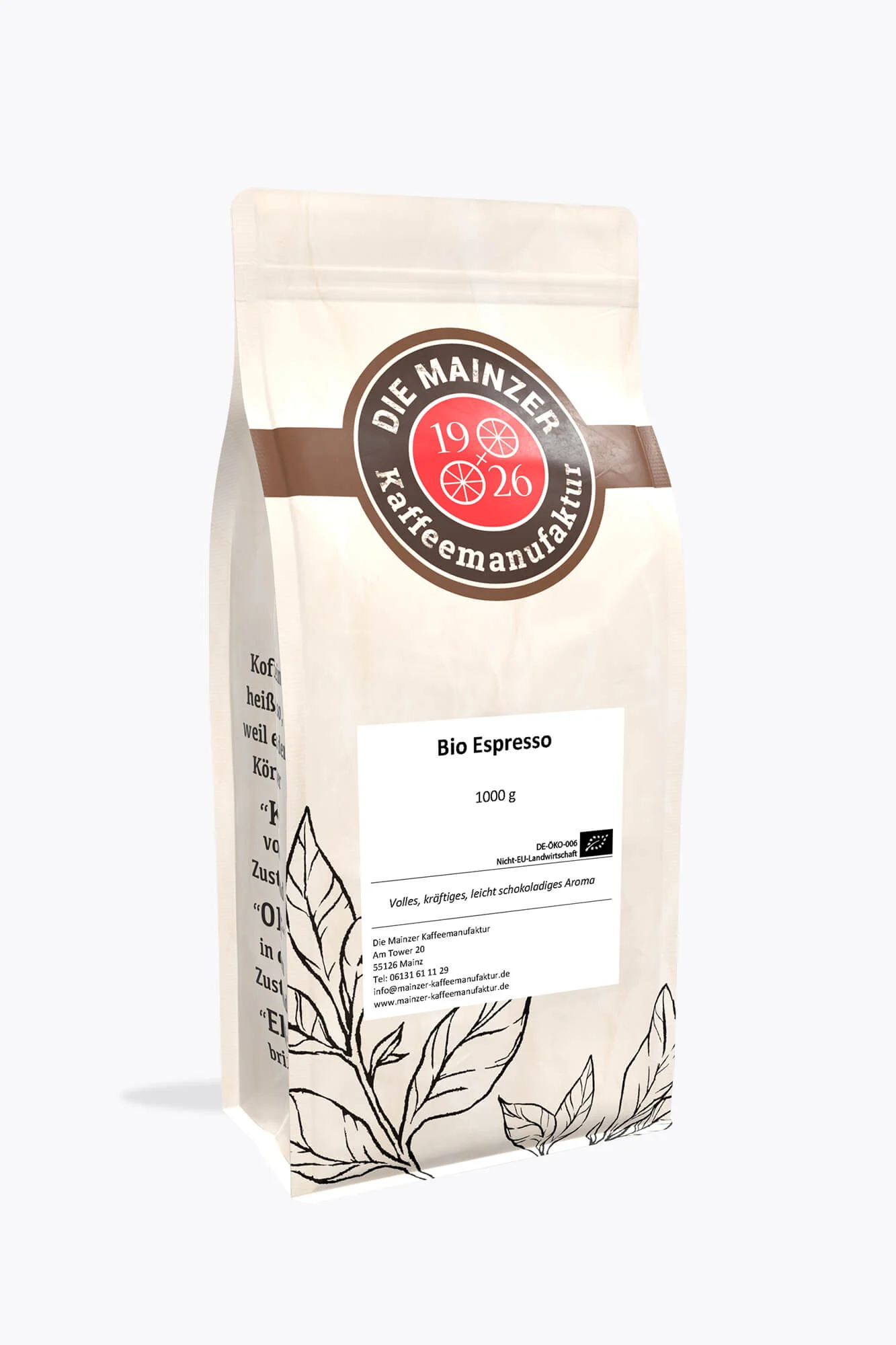 Mainzer Kaffeemanufaktur Bio Espresso 2012 1kg