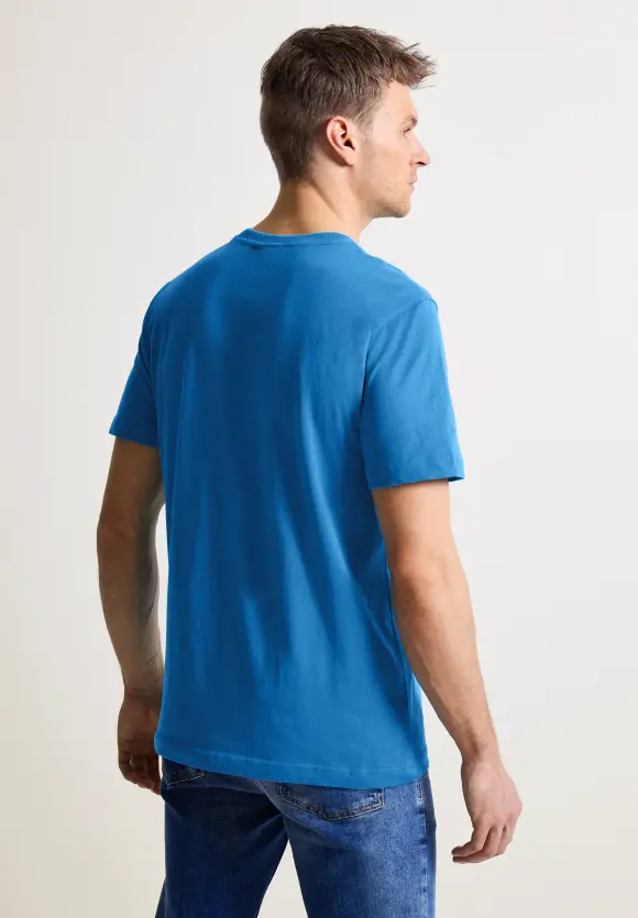 T-Shirt mit Frontprint - classic blue