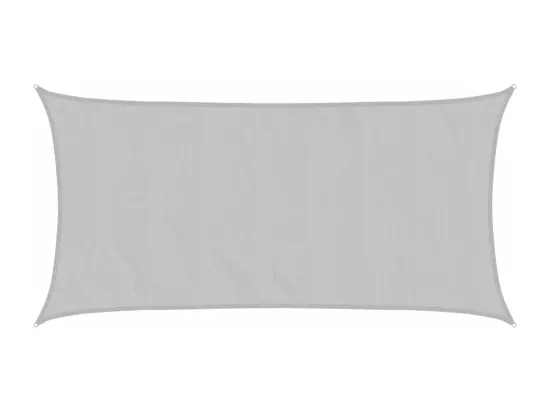 Voile d'ombrage gris clair 4x2 m 100% polyester oxford