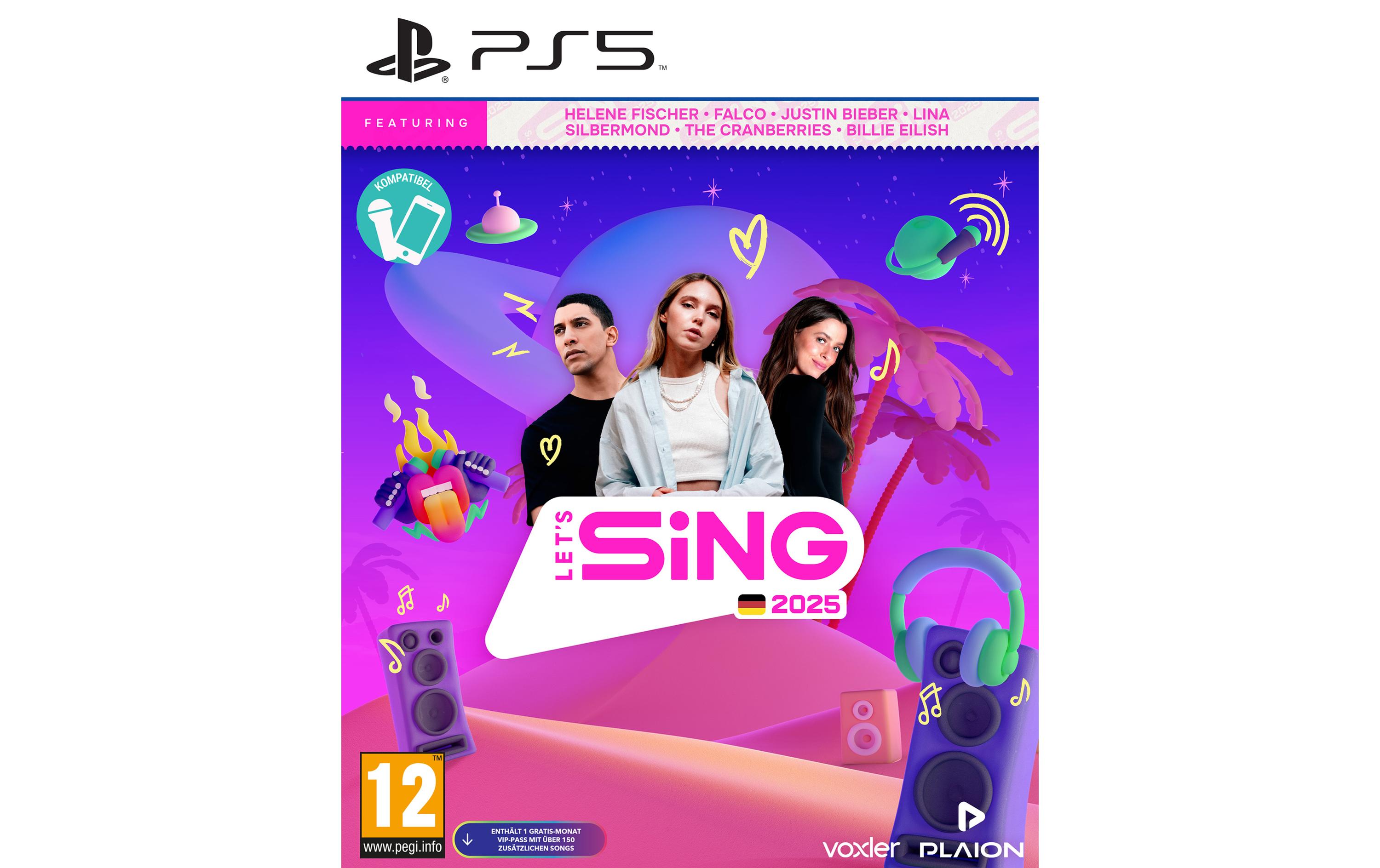 Let's Sing 2025 German VersionAnspruchsvolles Karaoke-Spiel für die PlayStation 5