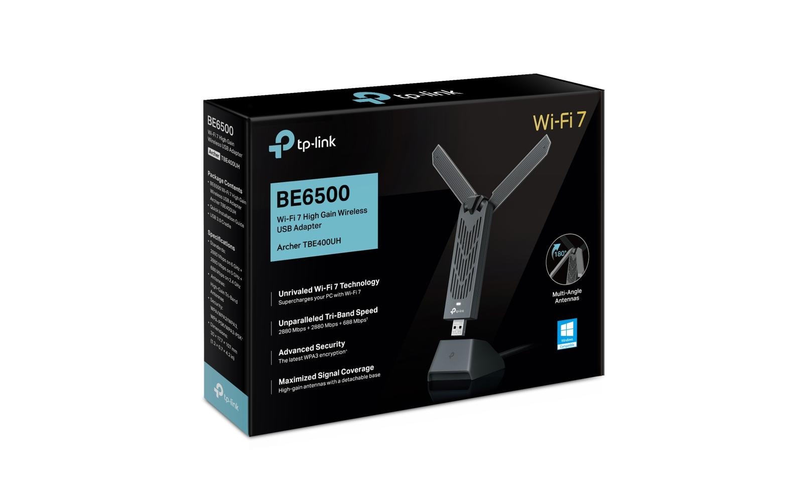 WLAN-AX USB-Stick Archer TBE400UHBE6500 Wi-Fi 7 Hochleistungs-Wireless-USB-Adapter