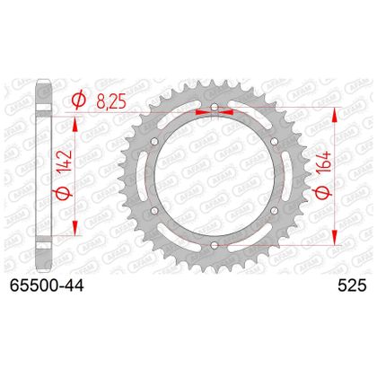 Kit chaine AFAM 525 Type Acier
