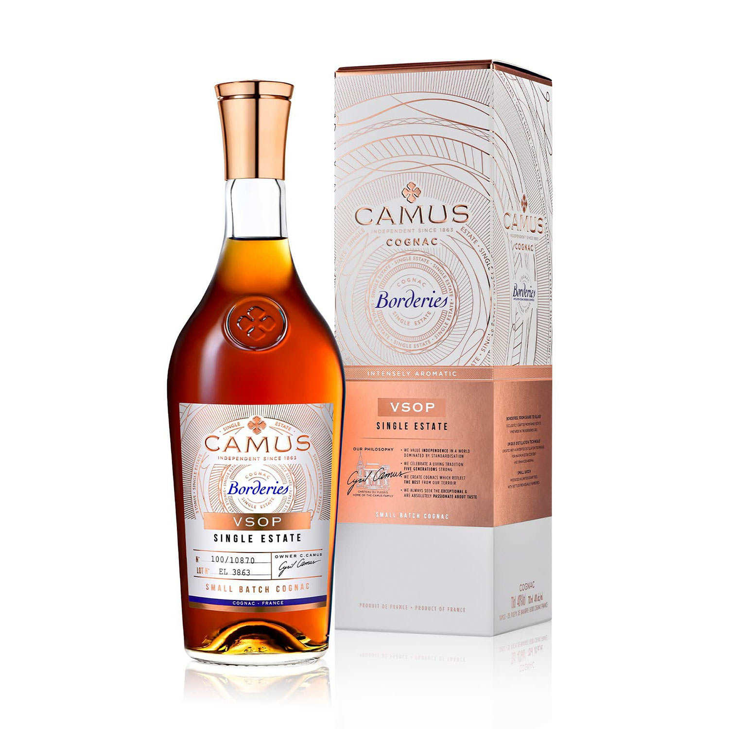 Cognac Camus VSOP Borderies Single Estate 40%