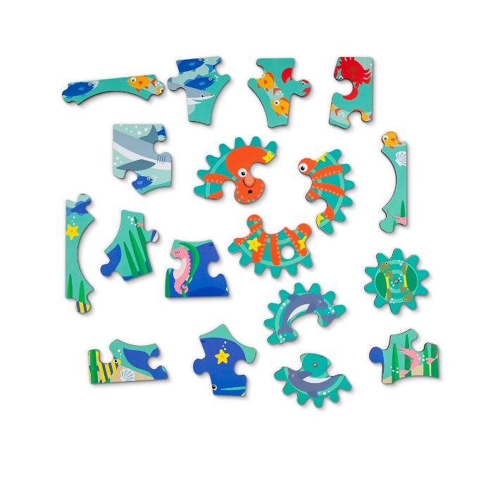 Melissa og Doug - Undervands træudstyrspuslespil - (31003)