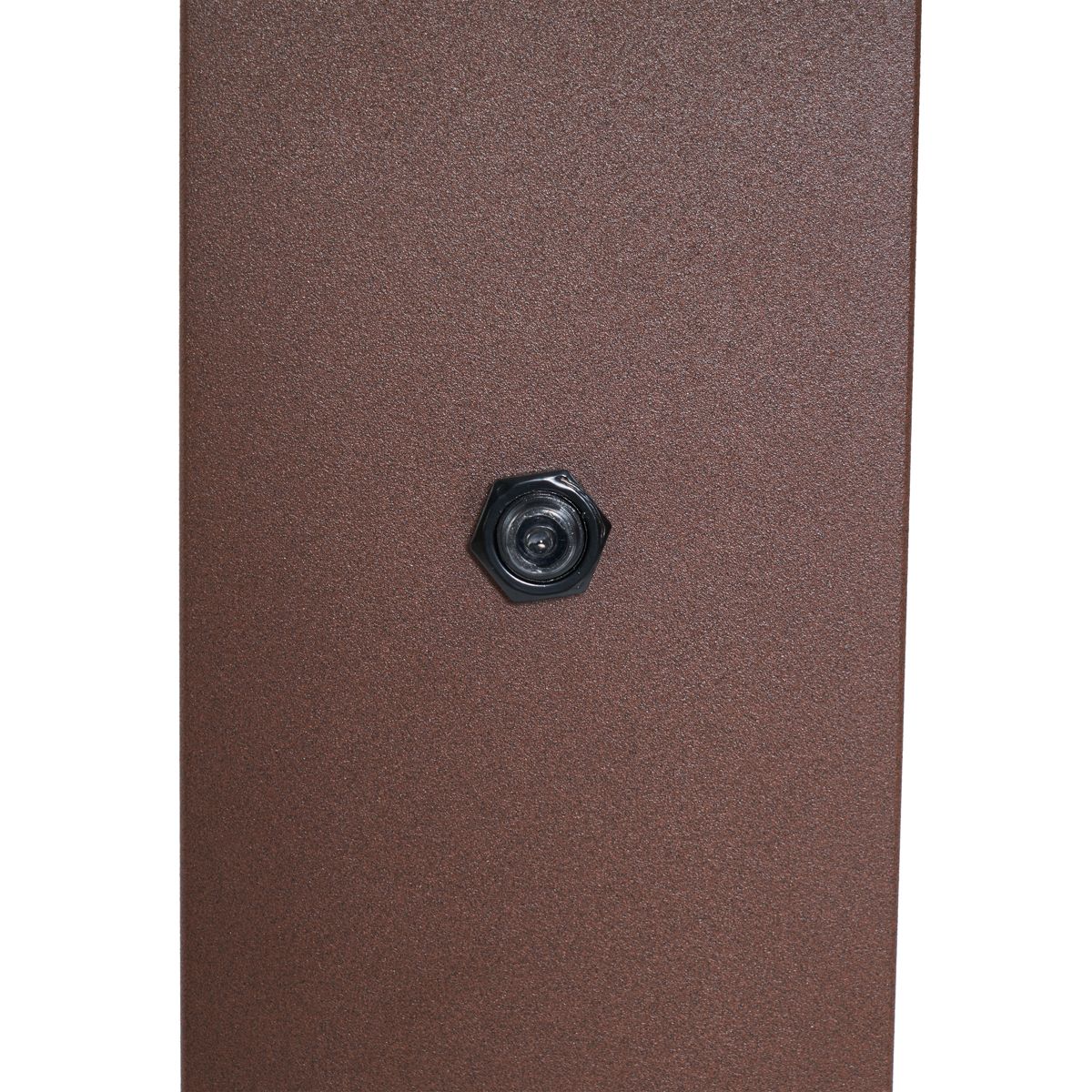 Industrieel buiten paaltje roestbruin met smoke glas 50cm met schemersensor - Denmark