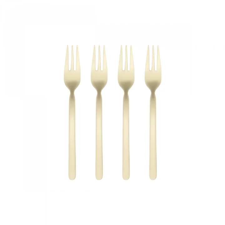 Blomus - Stella Kuchengabeln, champagne (4er-Set)