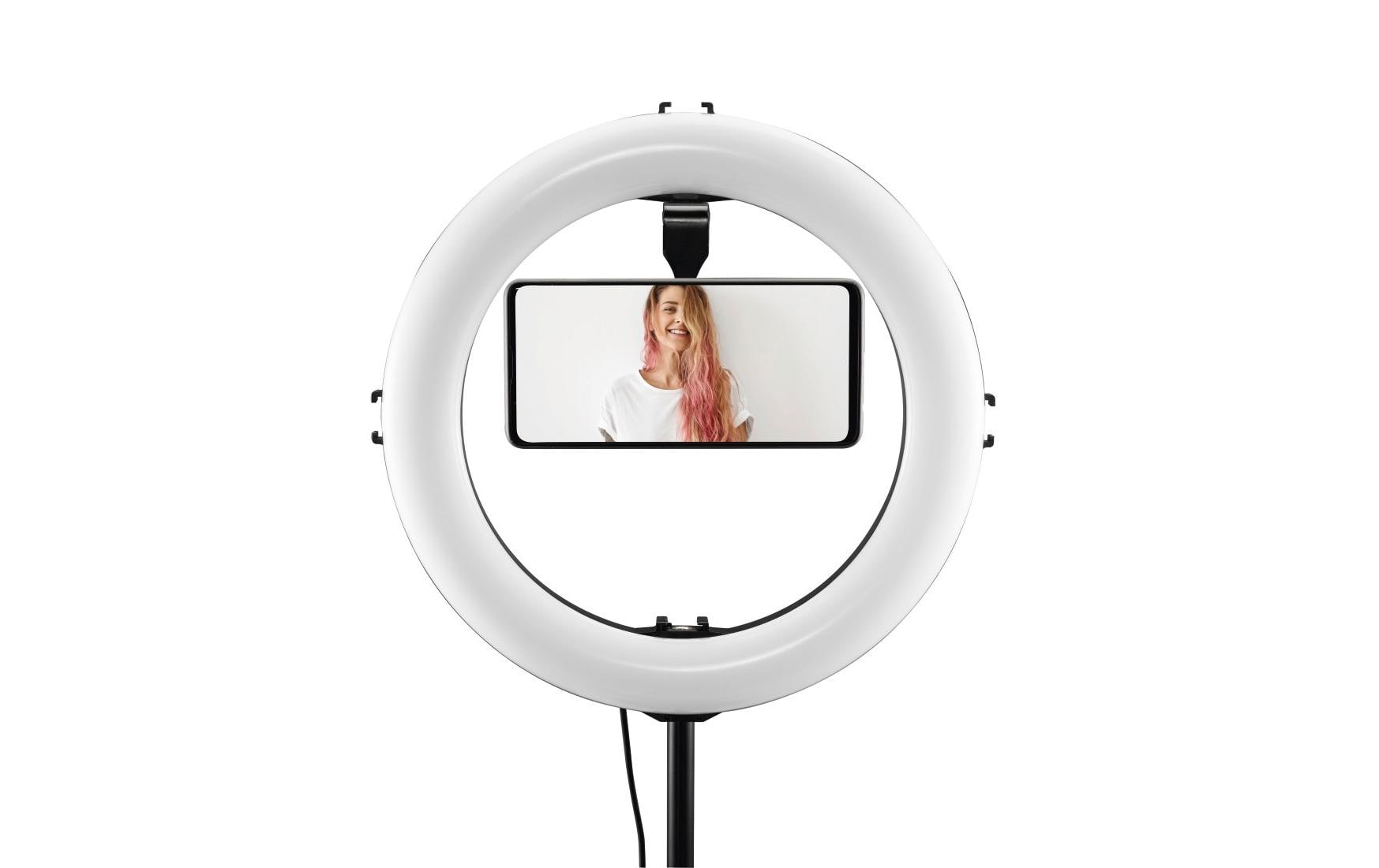 Halterung Handy «Puck» magnetisch, universalKompakter Magnet-Halter zur sicheren Befestigung eines Smartphones an Kamerastative und ¼“-Anschlüsse