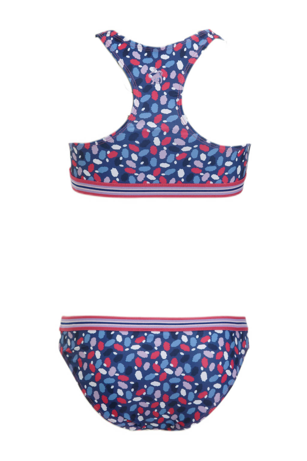 crop bikini Pelia blauw/roze