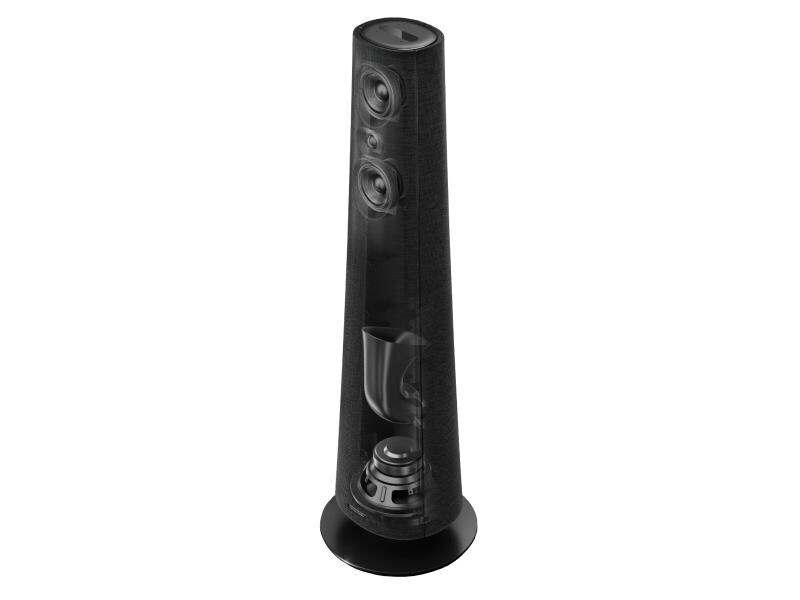 Harman/Kardon Standlautsprecher Paar Citation Tower Schwarz Intelligenter Standlautsprecher der Premiumklasse für eine beeindruckende Leistung