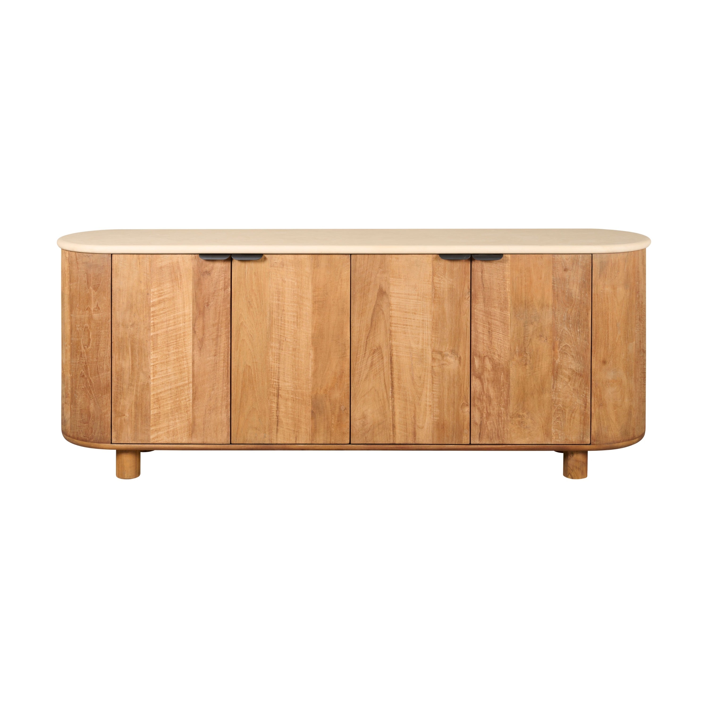 Dressoir Doble - Beige|Creme|Hout - Naturel - Hout