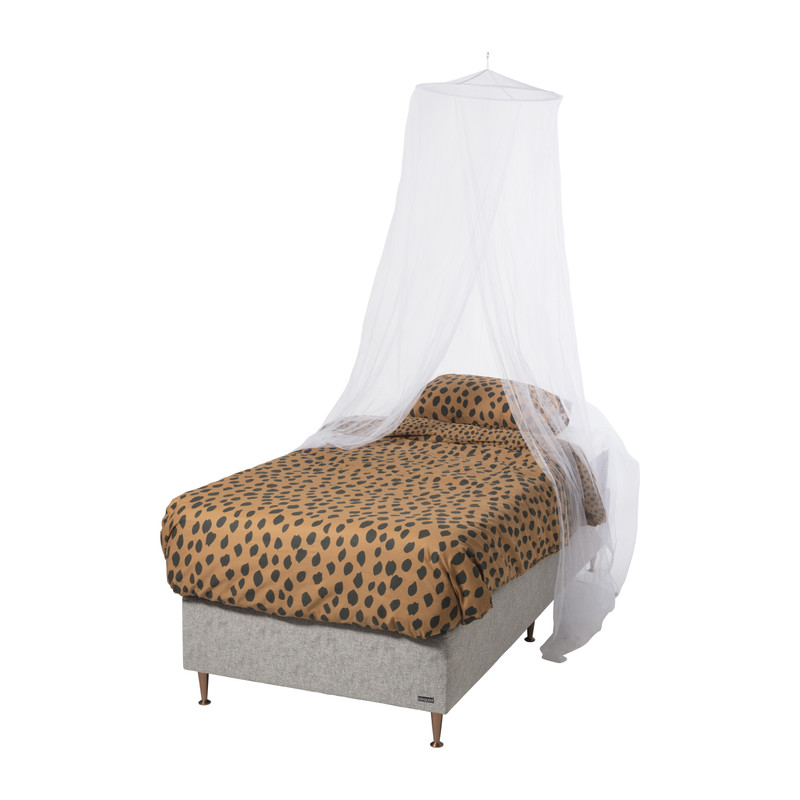 Klamboe met ring - 1-persoon - wit - ⌀60x230x650 cm