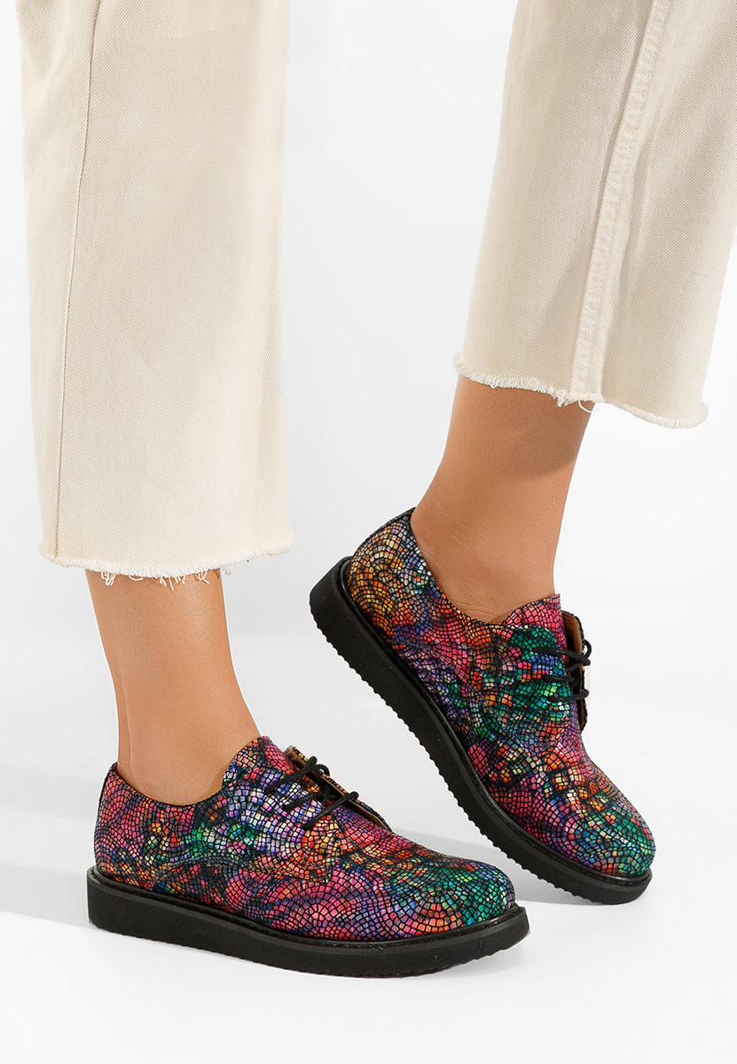 Chaussures casual femme en cuir multicolores Casilas V3