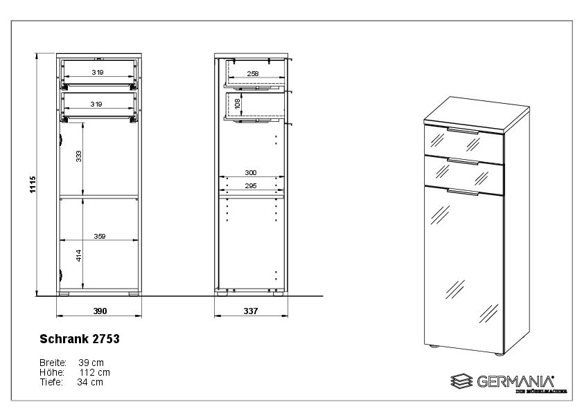 Midischrank HARPER Grömitz